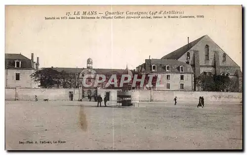 Ansichtskarte AK Le Mans Quartier Cavaignac 44eme d artillerie Militaria