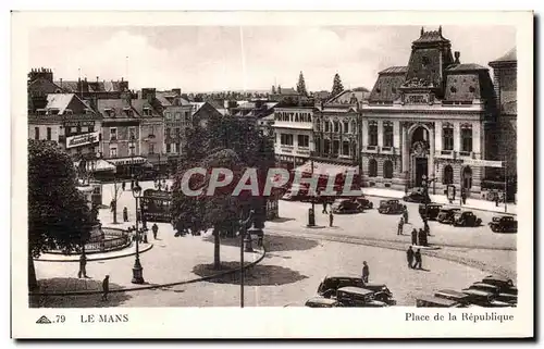 Cartes postales Le Mans Place de la Republique