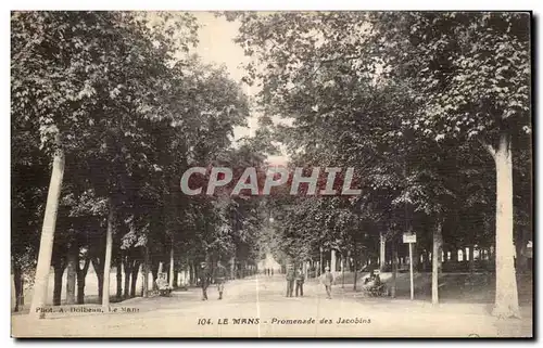 Ansichtskarte AK Le Mans Promenade des Jacobins