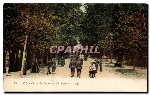 Ansichtskarte AK Le Mans Promenade des Jacobins