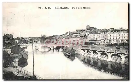 Ansichtskarte AK Le Mans Vue des Quais