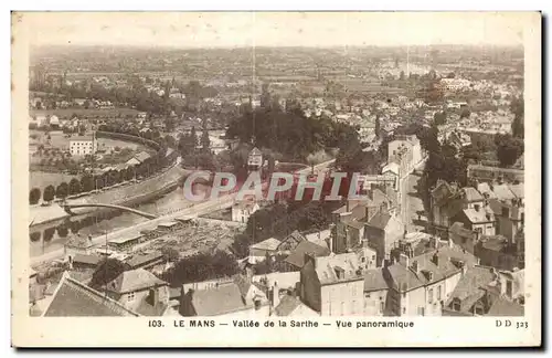 Ansichtskarte AK Le Mans Vallee de la Sarthe Vue Panoramique