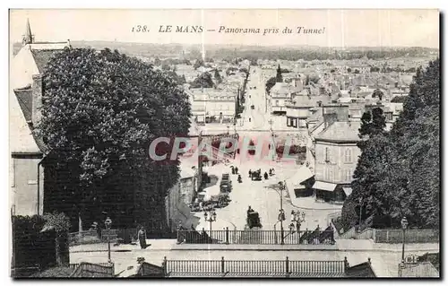 Cartes postales Le Mans Panorama pris du Tunnel