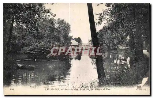 Ansichtskarte AK Le Mans Jardin des Plantes la Piece d Eau