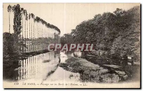 Cartes postales Le Mans Payage sur les Bords de I Huisne