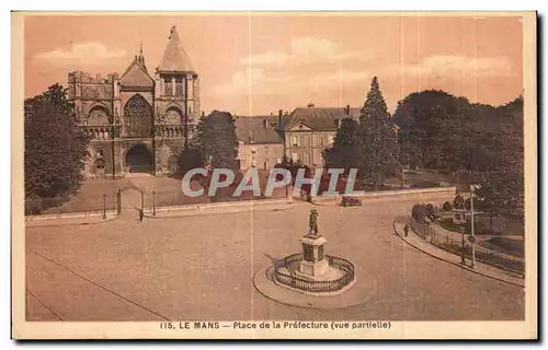 Cartes postales LE Mans PLace de la Prefecture