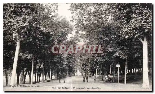 Ansichtskarte AK Le Mans Promenade des Jacobins