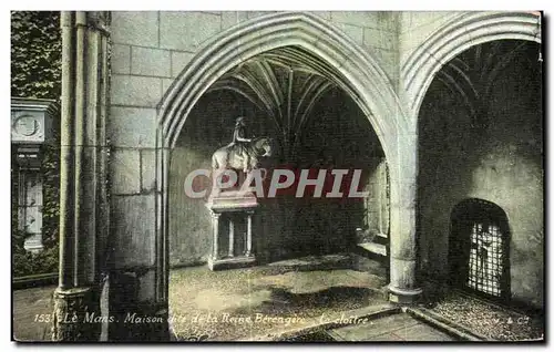 Cartes postales Le Mans Maison dite de la Reine Berangere Le cloitre