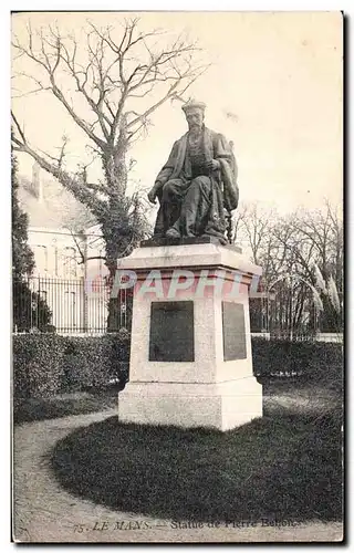 Ansichtskarte AK Le Mans Statue de Pierre Bellon