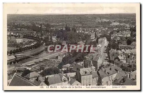 Ansichtskarte AK Le Mans Vallee de la Sarthe Vue panoramique