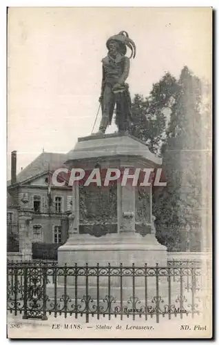 Cartes postales Le Mans Statue de Levasseur