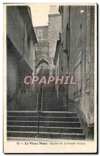 Cartes postales Le Vieux Mans Escalier de la Grande Poterne