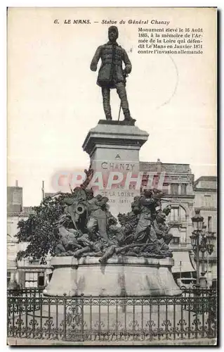 Ansichtskarte AK Le Mans Statue du General Chanzy Monumet eleve le Aout a la memorie de l Armee de la Loire Milit