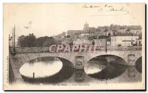 Cartes postales Le Mans Pont Gambetta