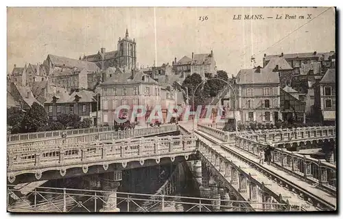 Cartes postales Le Mans Le Pont en X