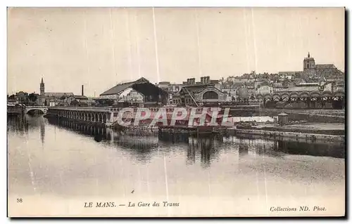 Cartes postales Le Mans La Gare des Trams