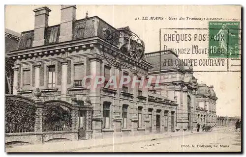 Cartes postales Le Mans Gare des Tramways a vapeur