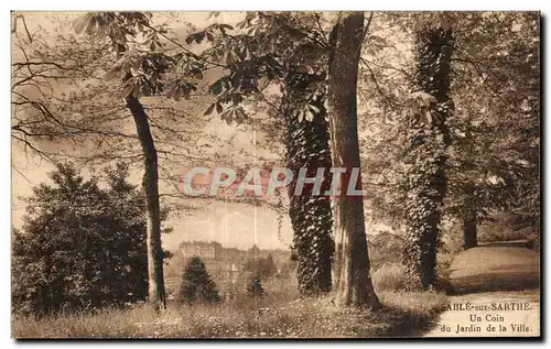 Ansichtskarte AK Sable Sur Sarthe Un Coin du Jardin de la Ville