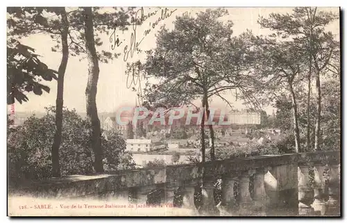 Cartes postales Sable Vue de la Terrasse Italienne du jardm la Ville