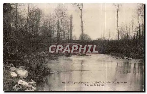 Ansichtskarte AK Les Alpes Mancelles St Leonard des Bois Vue sur la Sarthe