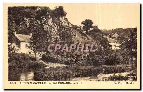 Ansichtskarte AK Saint Leonard Des Bois Alpes Mancelles Le vieux moulin