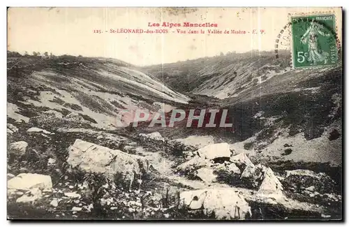 Cartes postales Saint Leonard Des Bois Vue dans la Vallee de Misere