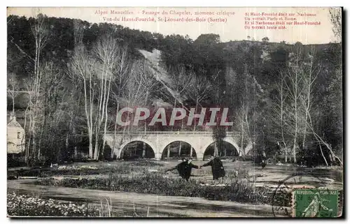 Cartes postales Saint Leonard Passage du Chapelet Vue du Haut Fourche