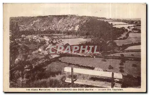 Ansichtskarte AK Saint Leonard des Bois Les Alpes Mancelles Le Coin des Touristes