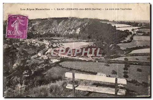 Cartes postales St Leonard des Bois Le coin des Touristes Les Alpes Mancelles