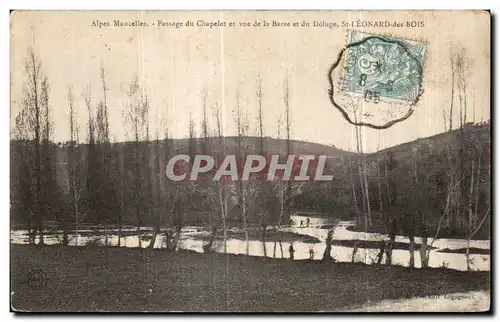 Ansichtskarte AK St Leonard des Bois Les Alpes Mancelles Passage du Chapelet et vue de la barre et du deluge