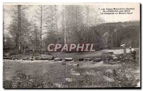 Ansichtskarte AK St Leonard des Bois Les Alpes Mancelles Le Chapelet du Moulin Neuf