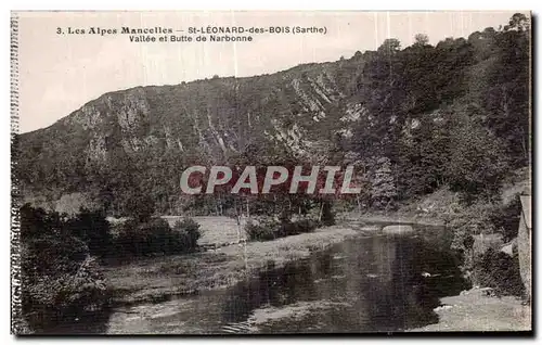 Ansichtskarte AK St Leonard des Bois Les Alpes Mancelles Vallee et Butte de Narbonne