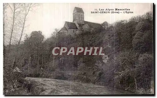 Ansichtskarte AK Les Alpes Mancelles Saint Ceneri L Eglise