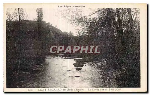 Cartes postales Les Alpes MancellesSt Leonard des Bois La Sarthe vue du Pont Neuf