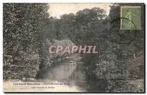 Cartes postales Les Alpes Mancelles St Leonard des Bois Les rives de la Sarthe