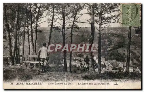 Cartes postales Alpes Mancelles St Leonard des Bois Le Bourg pris Haut Fourche