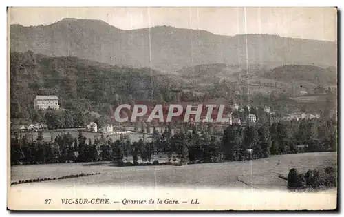 Cartes postales Vic sur Cere Quartier de la Gare