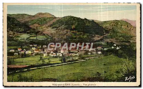 Cartes postales Vic sur Cere Vue generale