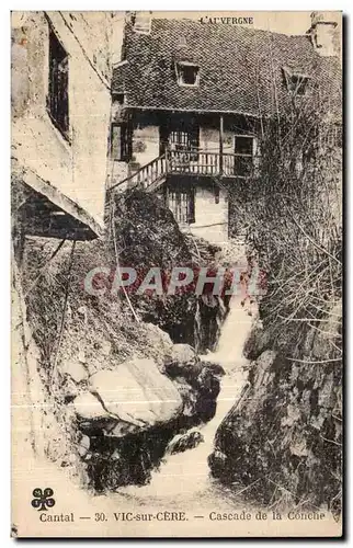 Ansichtskarte AK L Auvergne Cantal Vic sur Cere Cascade de la Conche