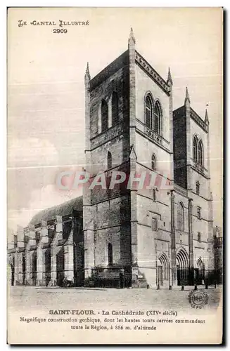 Ansichtskarte AK Le Cantal Illustre Saint Flour La Cathedrale (XIV e siecle) Magnifique construction gothique