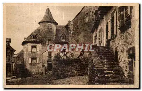 Ansichtskarte AK Salers(Cantal) Rue de la Martille Vieilles maisons