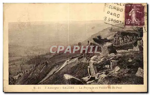 Cartes postales L Auvergne Salers La Peyrade et Vallee de St Paul