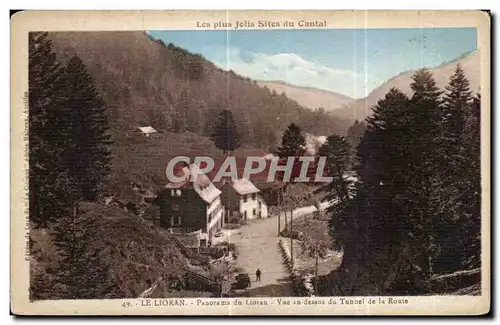 Cartes postales Le Lioran Panorama de Lioran Vue au dessus du Tunnel de la Route