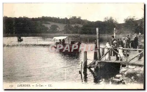 Cartes postales Lourdes Le Lac Bateau