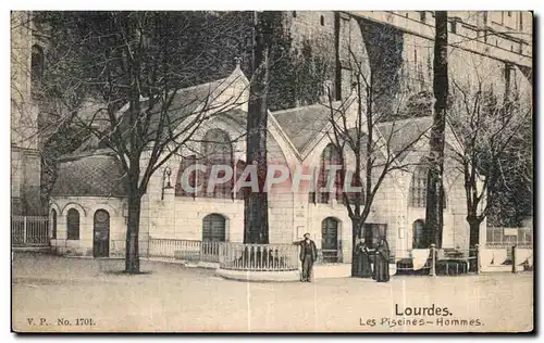 Cartes postales Lourdes Les Piscines Hommes