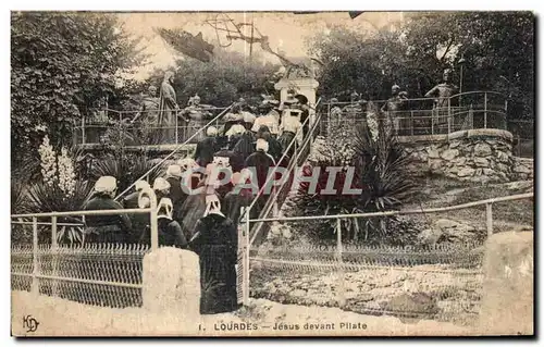 Cartes postales Lourdes Jesus devant Pilate