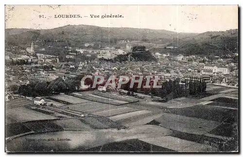 Cartes postales Lourdes Vue generale