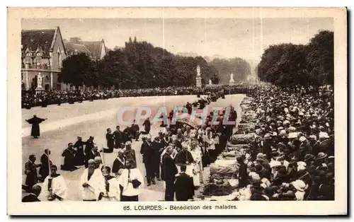 Cartes postales Lourdes Benediction des malades