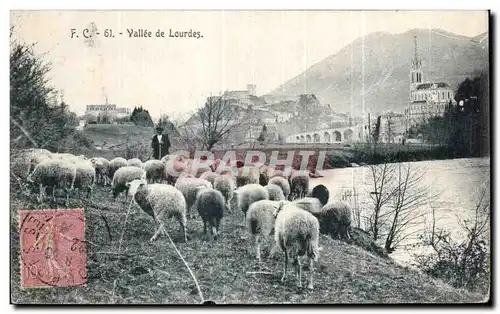 Ansichtskarte AK Vallee de Lourdes Berger et moutons