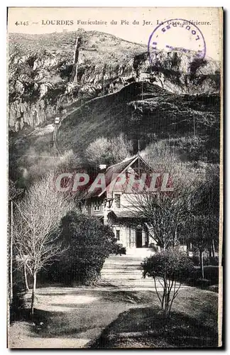 Cartes postales Lourdes Funiculaire du Pic du Jer La Gare inferieure